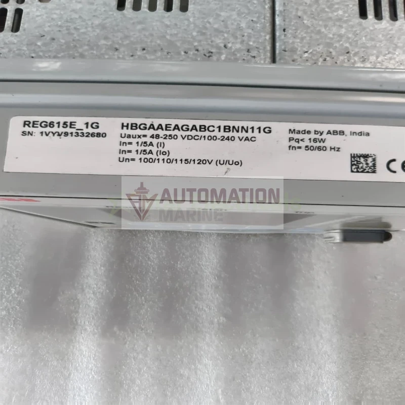 ABB HBGAAEAGABC1BNN11G REG615 Protection Relay thumbnail 4