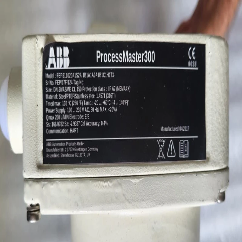 ABB FEP311020A1S2A1B1A1A0A1B1C1H1T3 ProcessMaster 300 Electromagnetic Flowmeter thumbnail 9