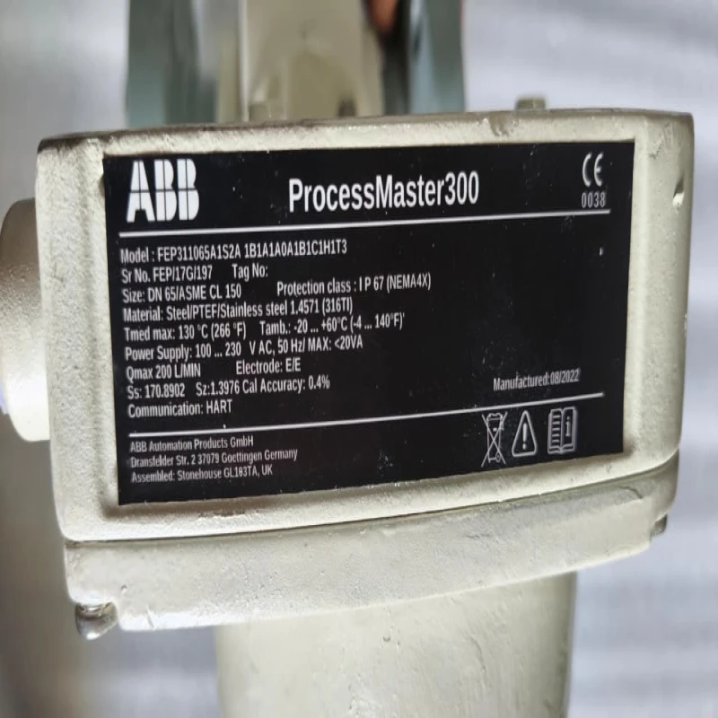ABB FEP311065A1S2A1B1A1A0A1B1C1H1T3 ProcessMaster 300 Electromagnetic Flowmeter thumbnail 5