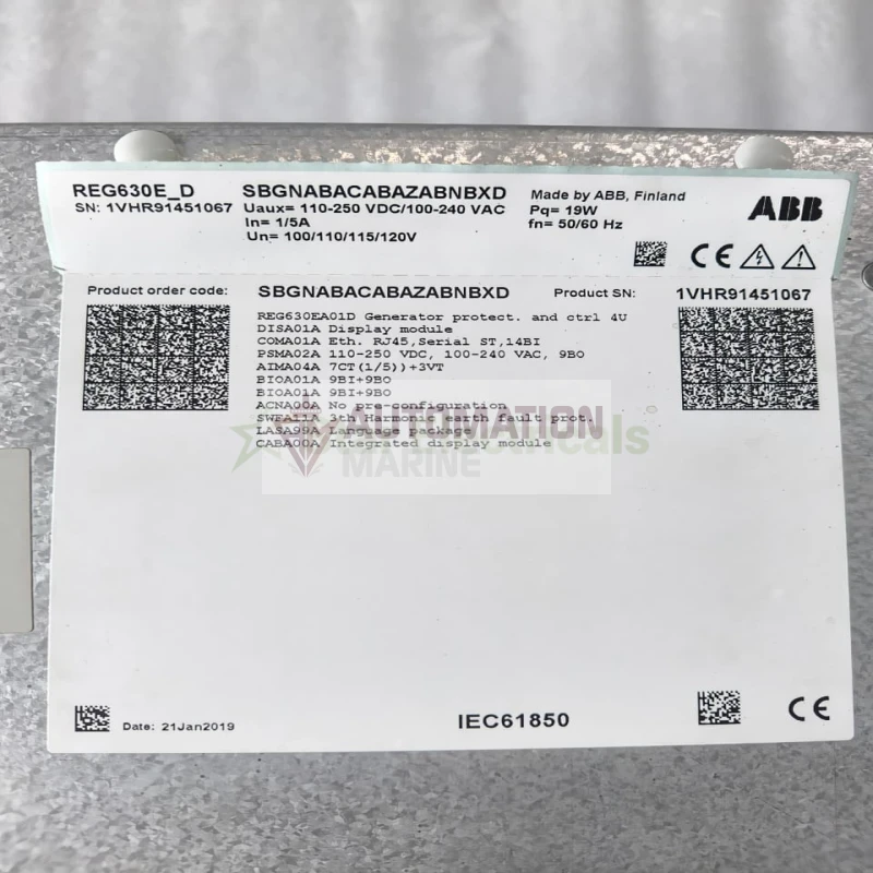 ABB REG630E_D REG630 Generator Protection and Relay thumbnail 5