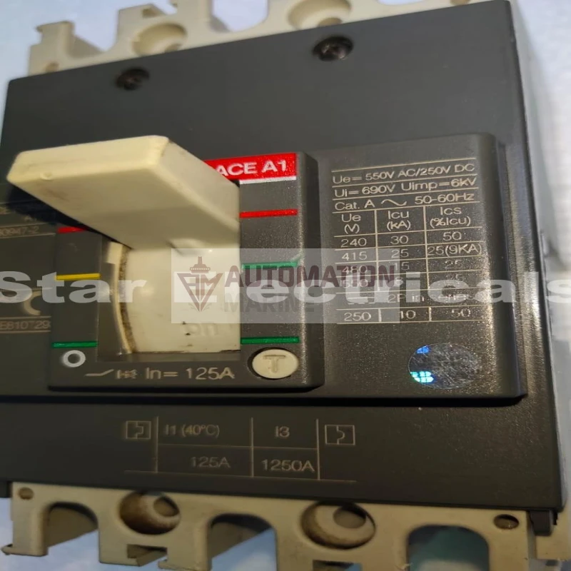 ABB SACE FORMULA A1C 125 3-Pole, 125A, 25kA MCCB thumbnail 3