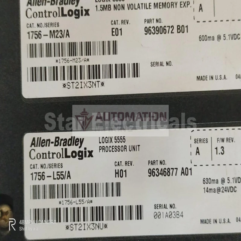 ALLEN-BRADLEY 1756-M23/A CONTROLLOGIX 1.5MB VOLATILE MEMORY EXPANSION CPU MODULE thumbnail 3