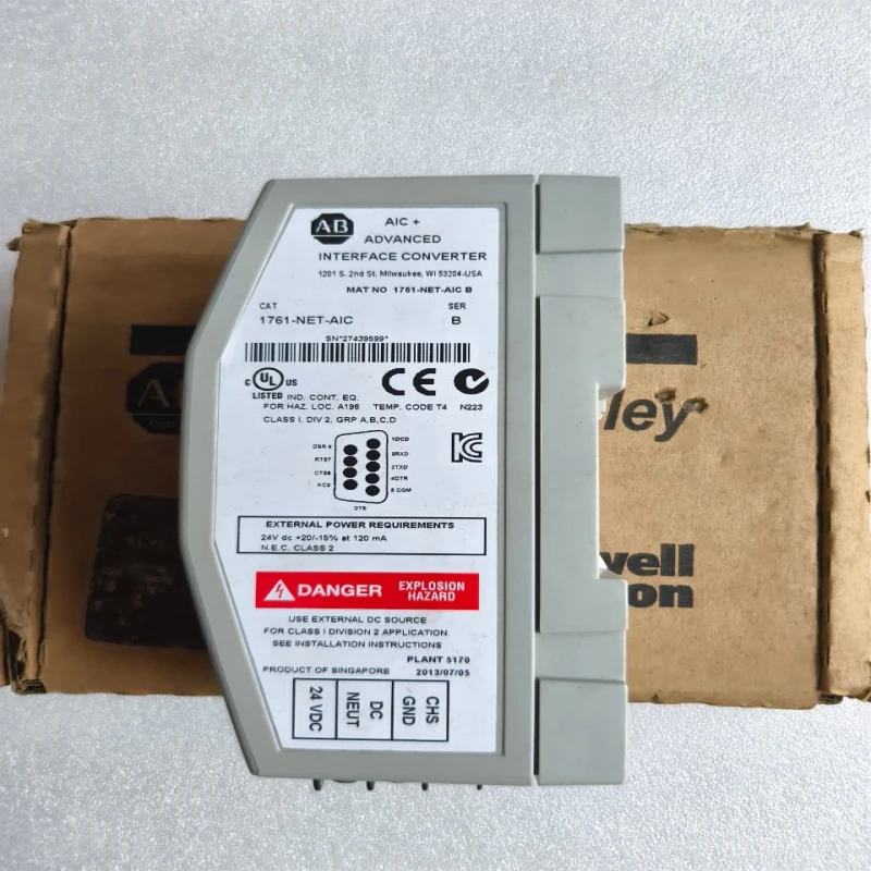 Allen-Bradley 1761-NET-AIC Advanced Interface Converter Module for DH-485 RS-232 And RS-485 Communication thumbnail 8