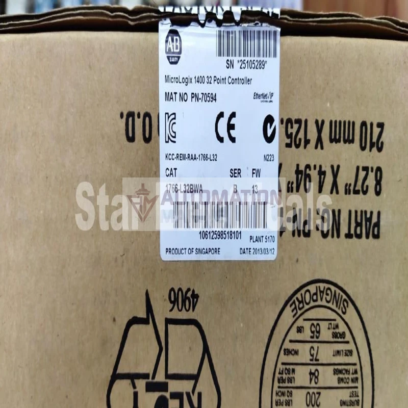 Allen-Bradley 1766-L32BWA MicroLogix 1400 32-Point Controller PLC thumbnail 2