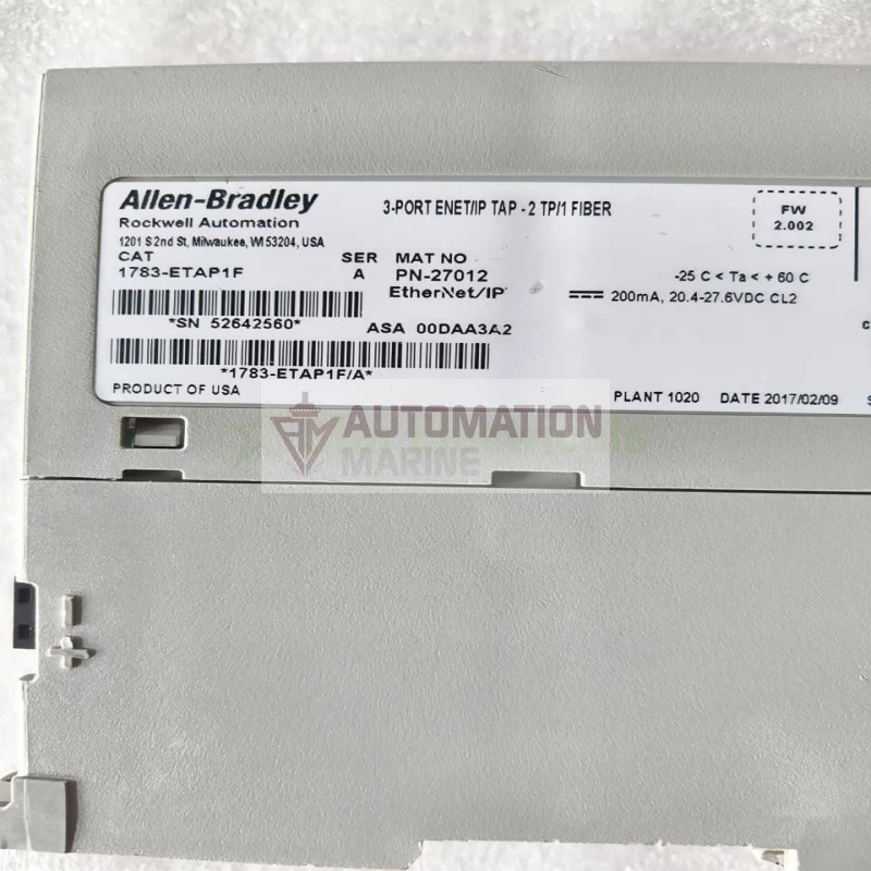 Allen-Bradley 1783-ETAP1F 3-Port EtherNet Module thumbnail 6