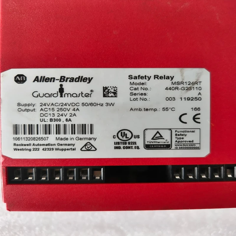 Allen-Bradley MSR124RT Guardmaster Safety Relay 440R-G23110 thumbnail 6