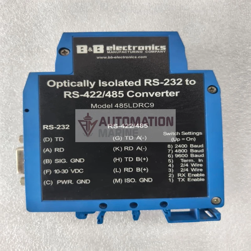 B And B Electronics 485LDRC9 Industrial RS-232 to RS-422/RS-485 Converter thumbnail 2