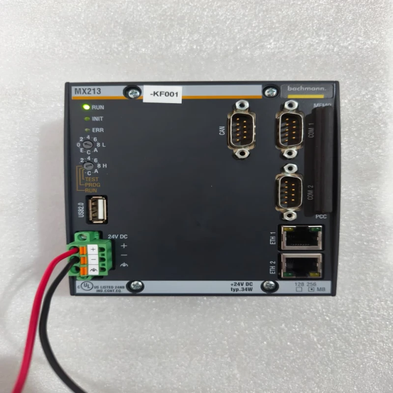 Bachmann MX213 CPU Processor Module | MX200 Series PLC/PAC Controller | Dual Ethernet, USB | AMD LX 266 MHz thumbnail 3