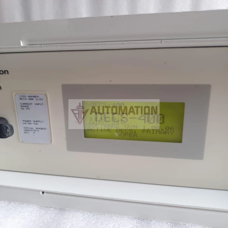 BASLER DECS-400 BASLER DECS-400 1L5U DIGITAL EXCITIATION CONTROL SYSTEM thumbnail 6