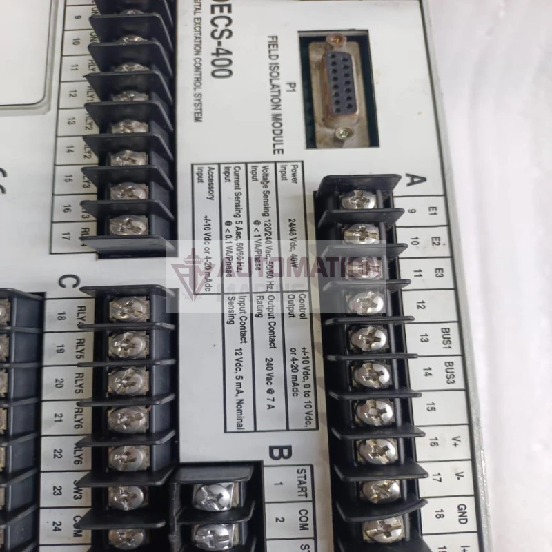 BASLER DECS-400 BASLER DECS-400 1L5U DIGITAL EXCITIATION CONTROL SYSTEM thumbnail 8