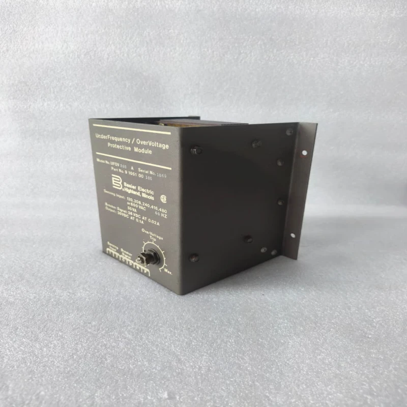 Basler Electric UFOV 260A Under Frequency / Over Voltage Protective Module 9 1051 00 100 thumbnail 3