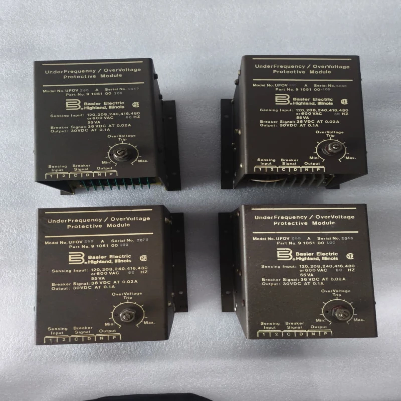 Basler Electric UFOV 260A Under Frequency / Over Voltage Protective Module 9 1051 00 100 thumbnail 5