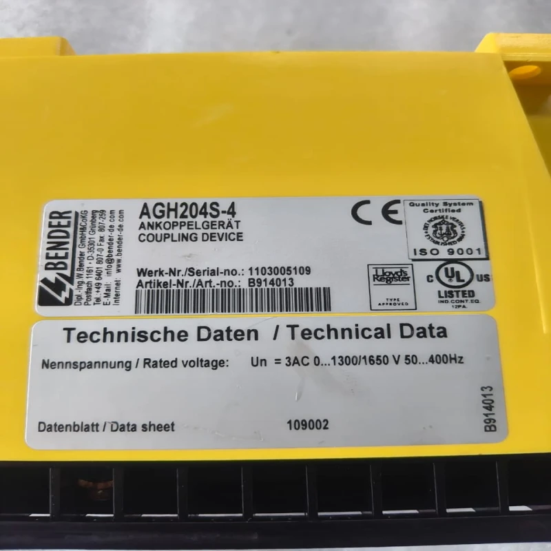 BENDER AGH204S-4 Ankoppelgerat Coupling Device B914013 thumbnail 7