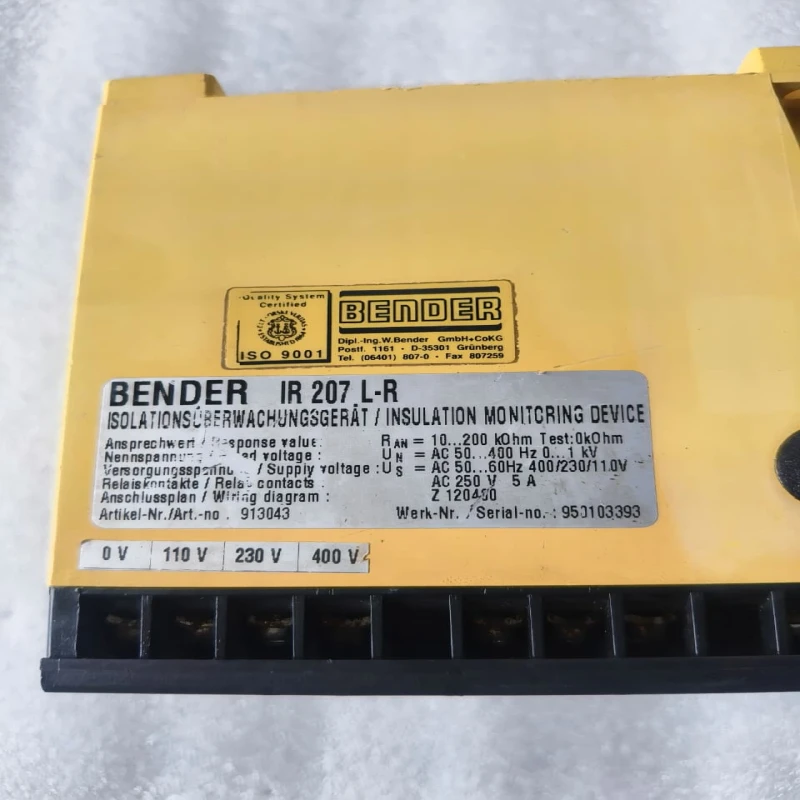 BENDER IR207L-R Insulation Monitoring Relay thumbnail 7