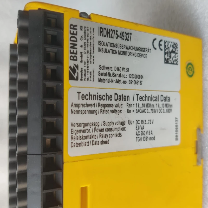 BENDER IRDH275-49327 Insulation Monitoring Device thumbnail 7