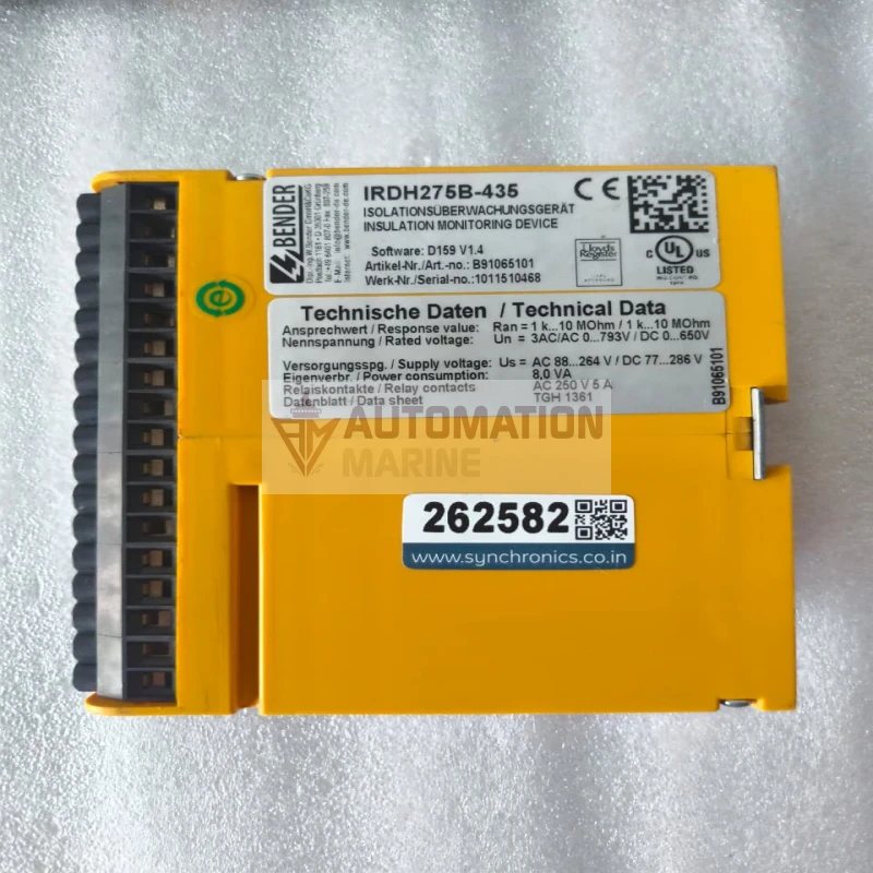 Bender IRDH275B-435 Insulation Monitoring Device B91065101 thumbnail 12