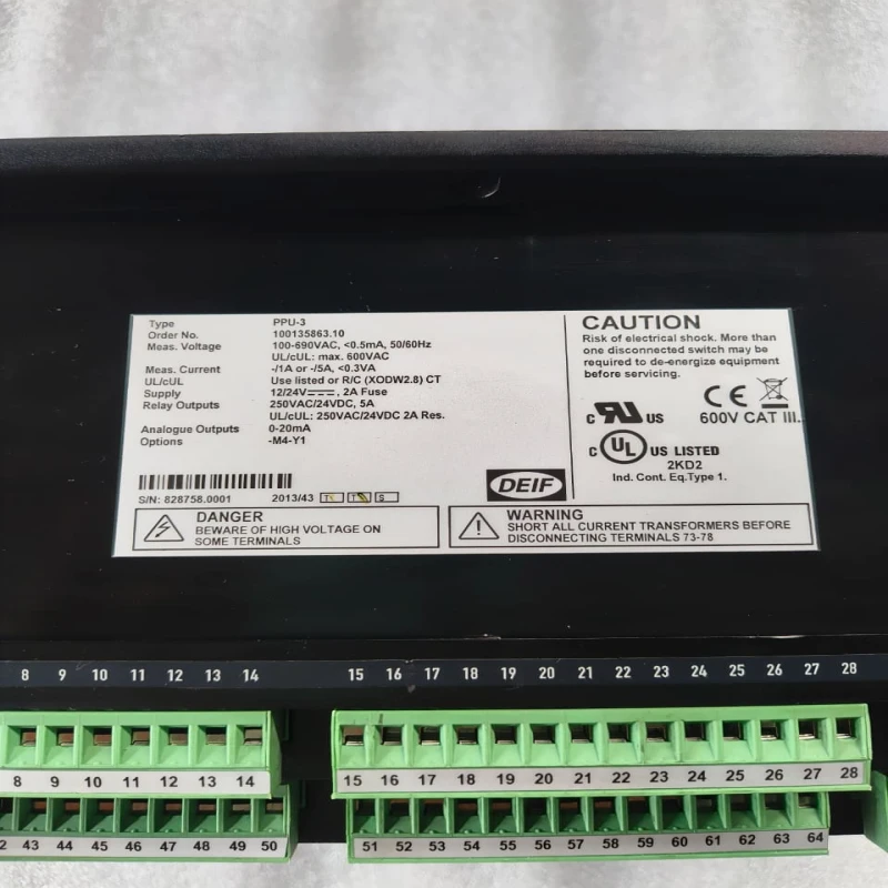 DEIF 100135863.10 PPU-3 Paralleling and Protection Unit thumbnail 8