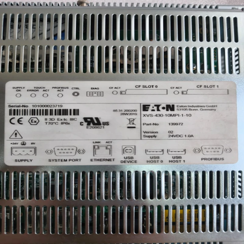 Eaton XVS-430-10MPI-1-10 HMI Operator Panel | 10.4 TFT Color Touch Screen with MPI/Profibus Interface thumbnail 7