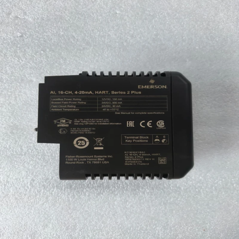 EMERSON KC3010X1-BA1 Series 2 Plus Analog Input Module thumbnail 4