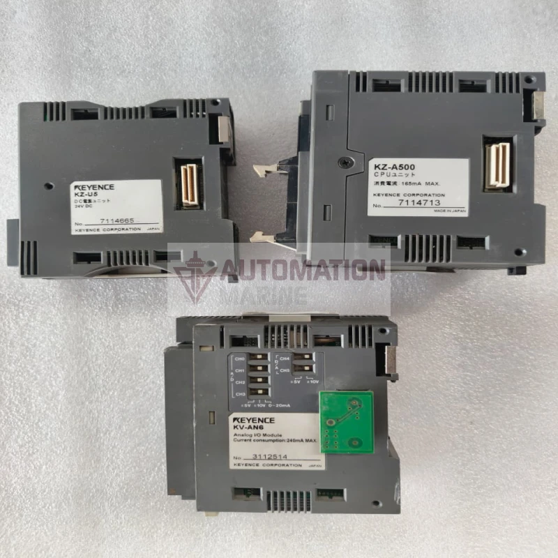 Keyence KZ-A500 CPU Unit, KZ-U5 DC Power Supply KV-AN6 Analog I/O Expansion Module thumbnail 4