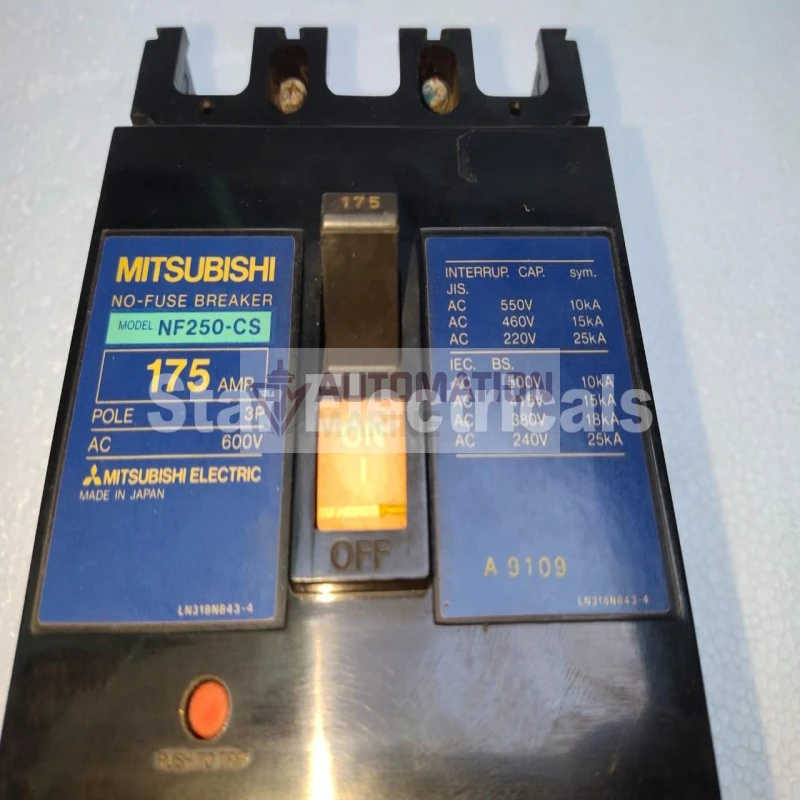 Mitsubishi NF250-CS 3-Pole 175A MCCB thumbnail 4