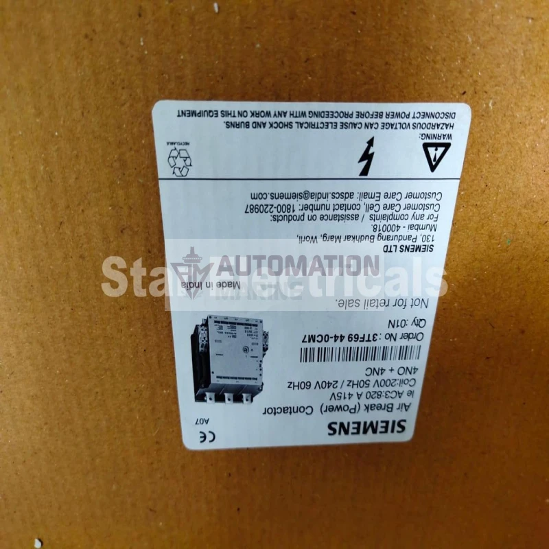 Siemens 3TF6944-0CM7 Air Break Power Contactor thumbnail 4
