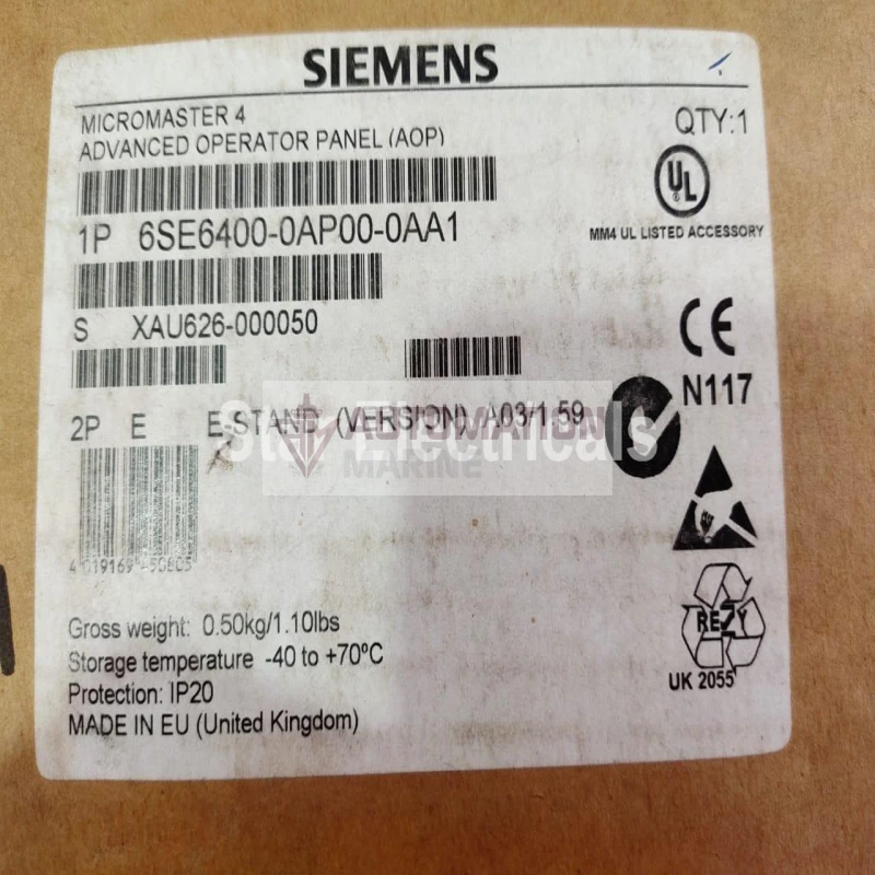 Siemens 6SE6400-0AP00-0AA1 Micromaster 4 Advanced Operator Panel (AOP) thumbnail 2
