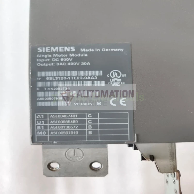 Siemens 6SL3120-1TE23-0AA3 Single Motor Module thumbnail 6