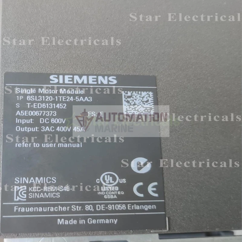 Siemens 6SL3130-1TE24-0AA0 S120 Basic Line Module Drive thumbnail 12