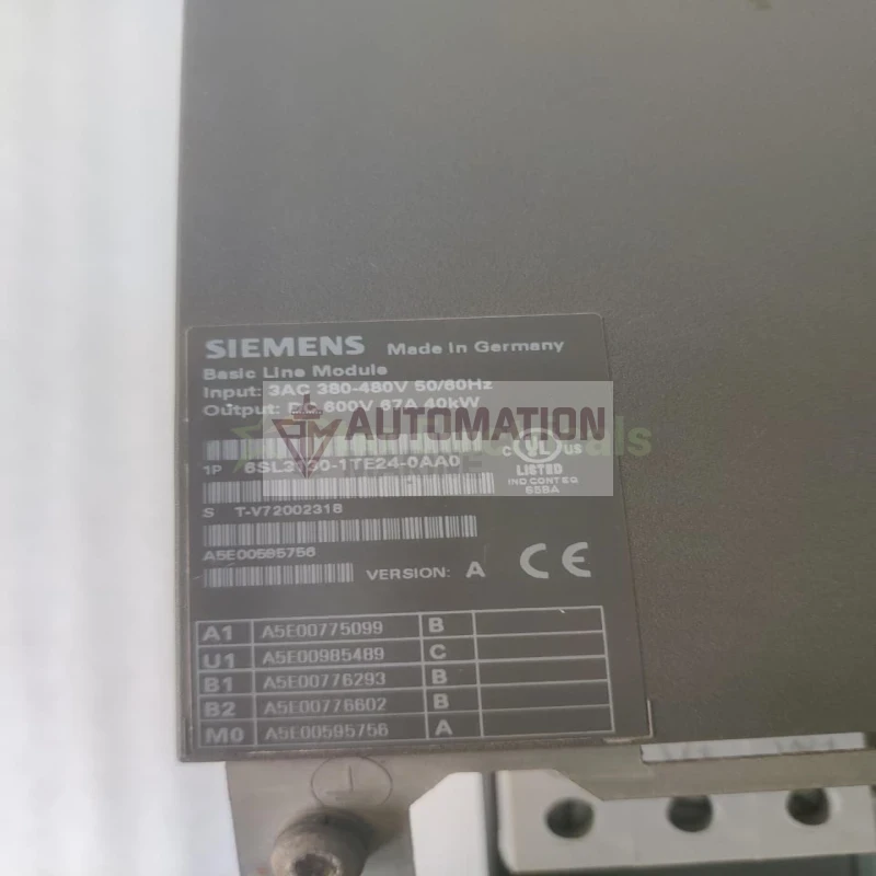 Siemens 6SL3130-1TE24-0AA0 S120 Basic Line Module Drive thumbnail 4