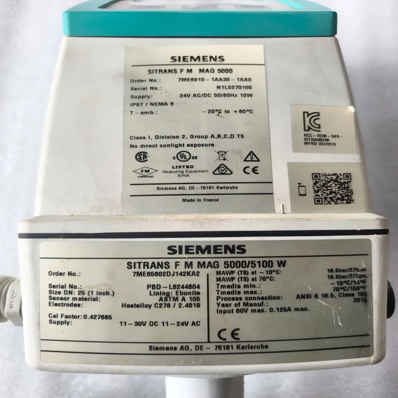 Siemens 7ME6910-1AA30-1AA0 MAG 5000 Electromagnetic Flowmeter Transmitter with Display thumbnail 7