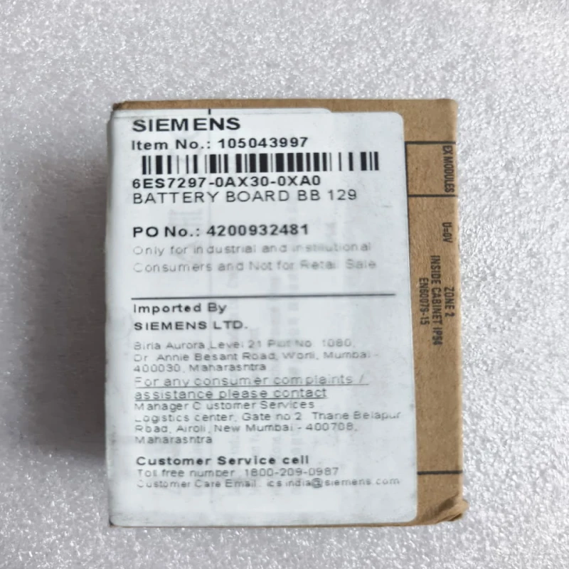 Siemens SIMATIC S7-1200 Battery Board BB 1297 6ES7297-0AX30-0XA0 | PLC Backup Battery Board | Genuine Siemens Automation Spare thumbnail 5