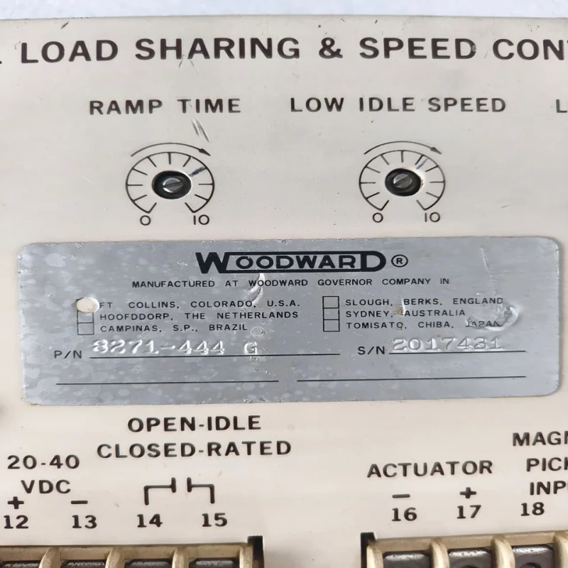 Woodward 8271-444 2301 Load Sharing And Speed Control thumbnail 8