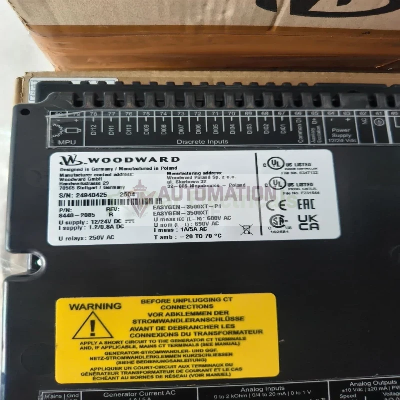 Woodward 8440-2085 easYgen-3500XT-P1 Genset Parallel Controller thumbnail 11