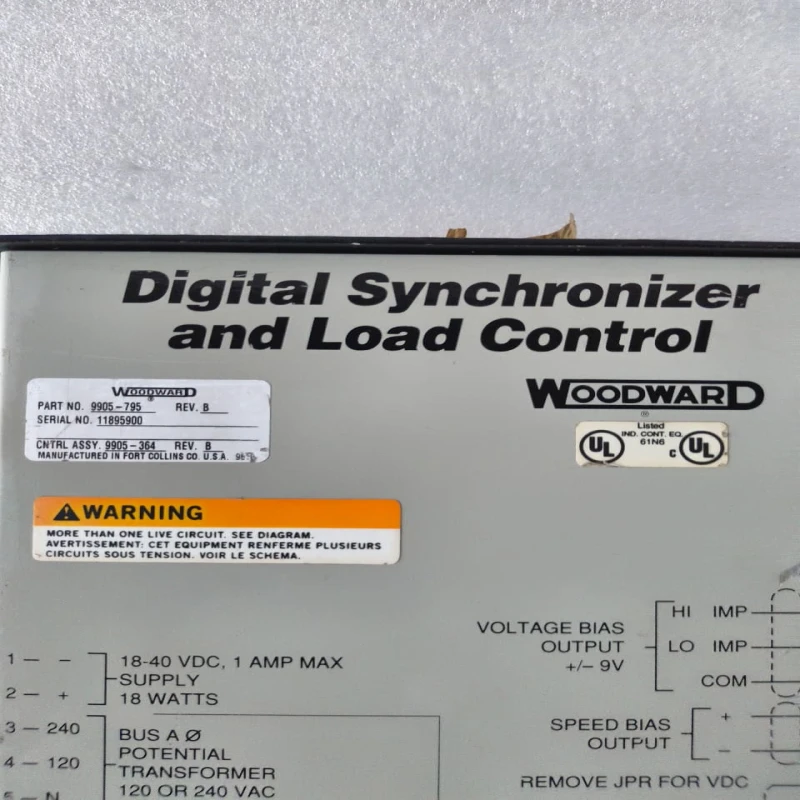 Woodward 9905-795 Digital Synchronizer and Load Control thumbnail 6
