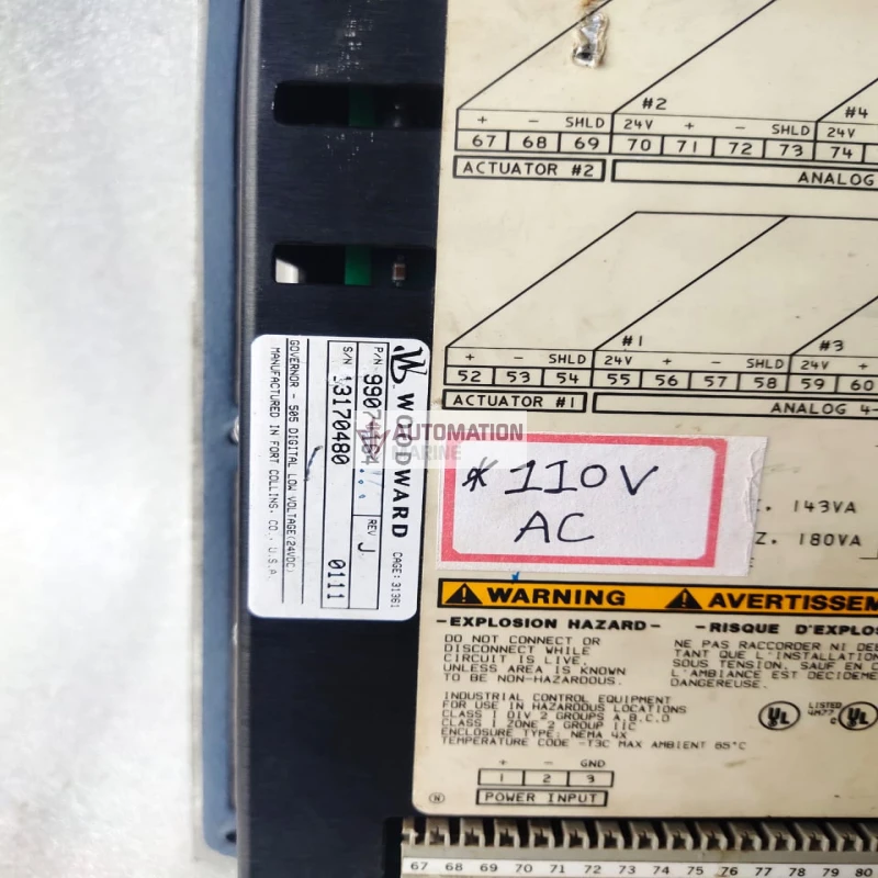 WOODWARD 9907-164 505 Digital Low Voltage Governor Turbine Control thumbnail 8