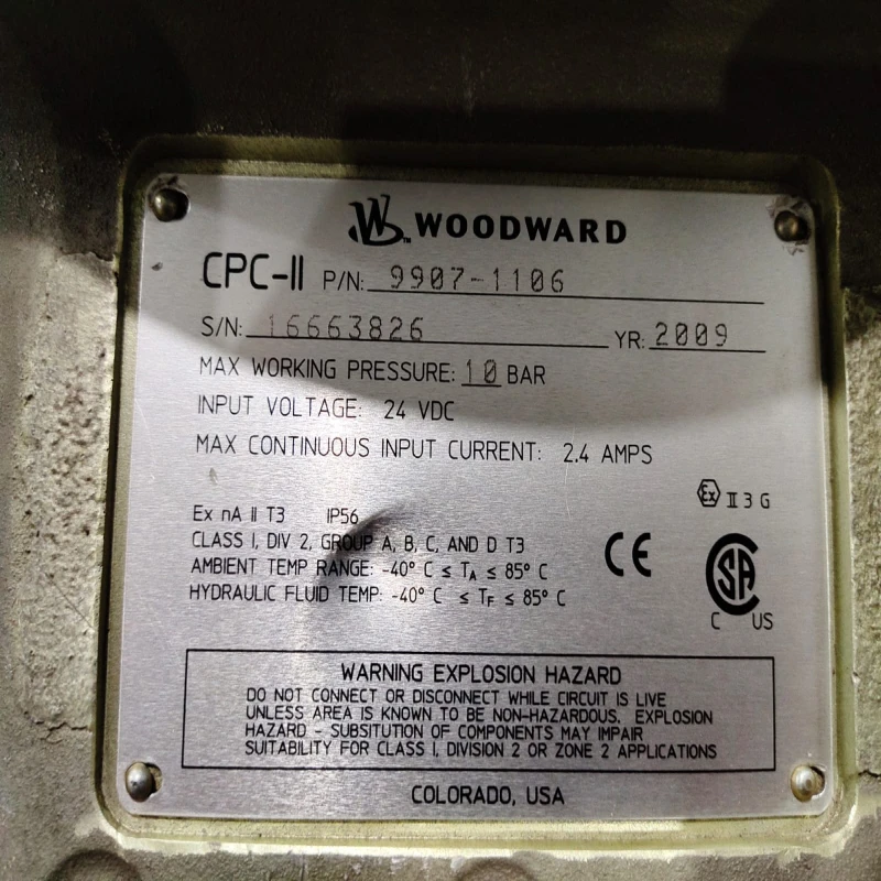 WOODWARD 9907-1106 CPC-II Current-to-Pressure Converter thumbnail 7