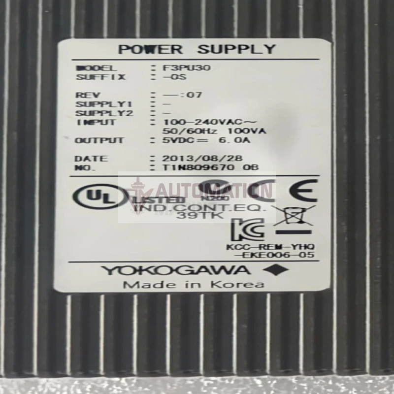 Yokogawa F3PU30-0S Power Supply Module thumbnail 7